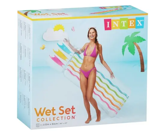 Матрац надувной Intex Rainbow 58724EU 203x84 см