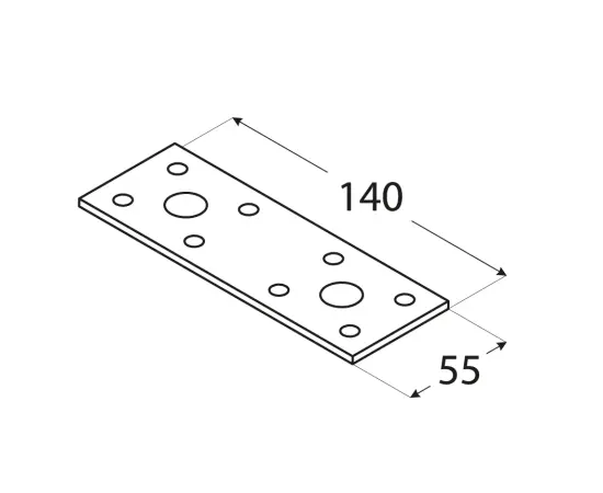 Flat connector LP2 Domax 4472