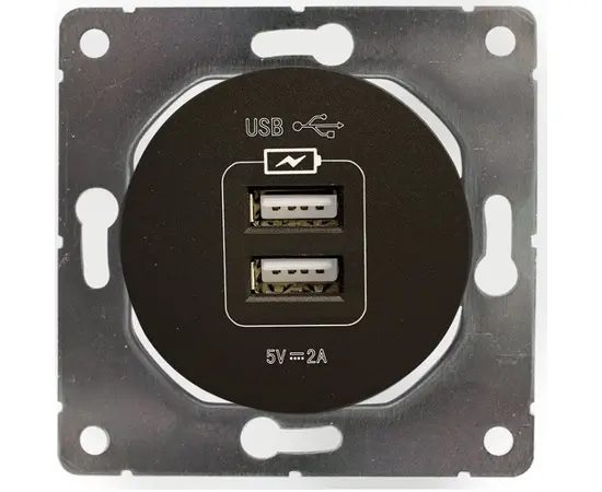 USB socket DPM Soul SEU1028B 2 sectional black