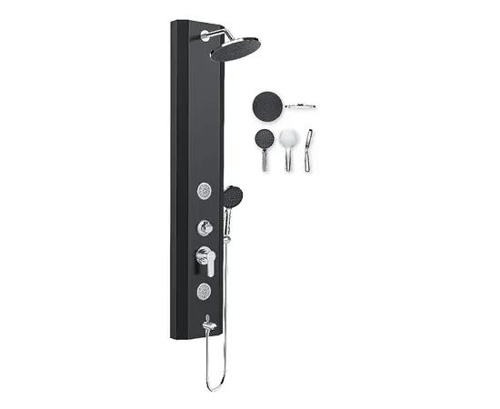 Shower panel Valtemo Evora Black vs-1210