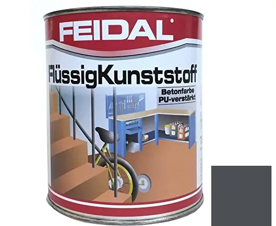 "Liquid plastic" for concrete floors Feidal anthracite 750 ml