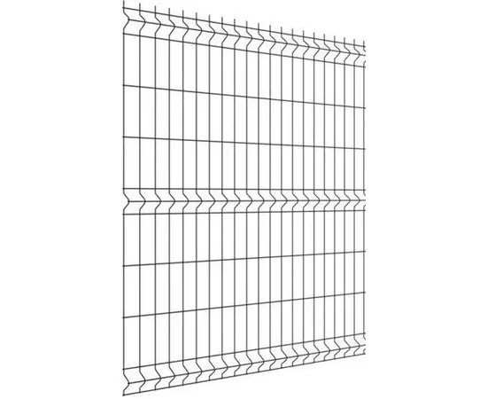 Fence steel segment: PP82 RAL9005 L=2500mm, H=1980mm