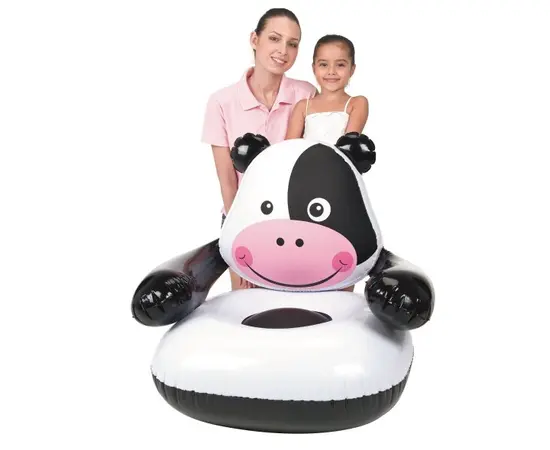 Armchair inflatable cow white and black Bestway 75025 80x80x71 cm