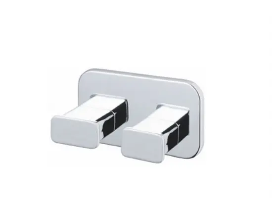 Bathroom hook double Bisk Forte Tore 07823 9x5x3.5 cm