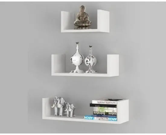 Shelf set Domax white 3 pcs