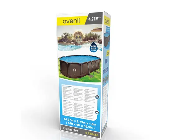 Frame pool Avenli 12024 oval brown 427x275x100 cm