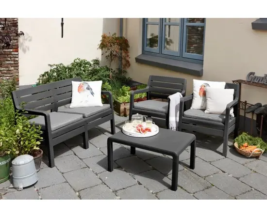 Set of garden furnitiure Delano Allibert graphite