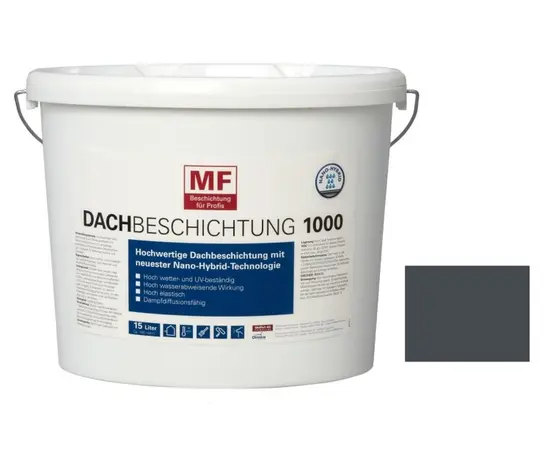 Paint for roof Meffert color mix Dachbeschichtung MF 1000 grey 15 l 7015