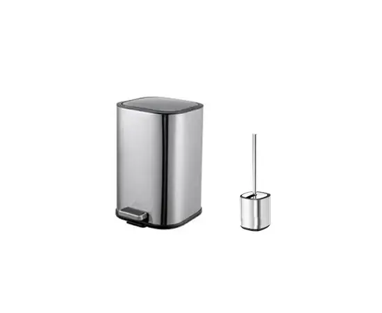 Урна для мусора метал с щетк BERLLONG BPB-0165 5л