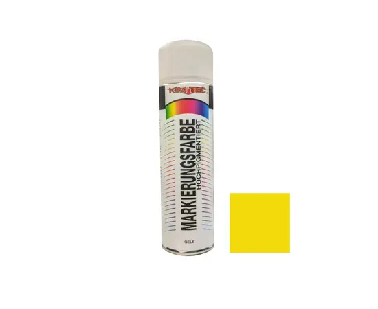 Spray paint for marking KIM-TEC Markierungsfarb yellow 500 ml