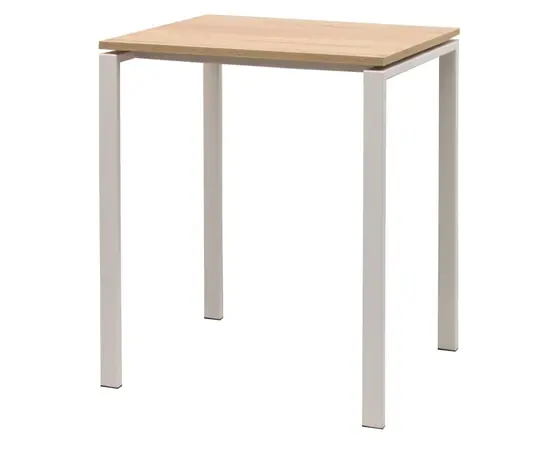 Table Practic with white legs 60x50 cm