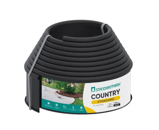 ბორდიური Standartpark Country Standard H100 82952-6-BK 6 მ შავი