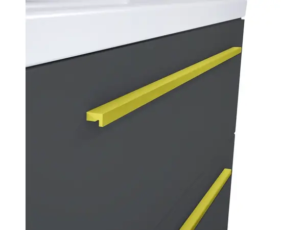 Cabinet handles Elita Kwadro Plus 80 gold 2 pcs