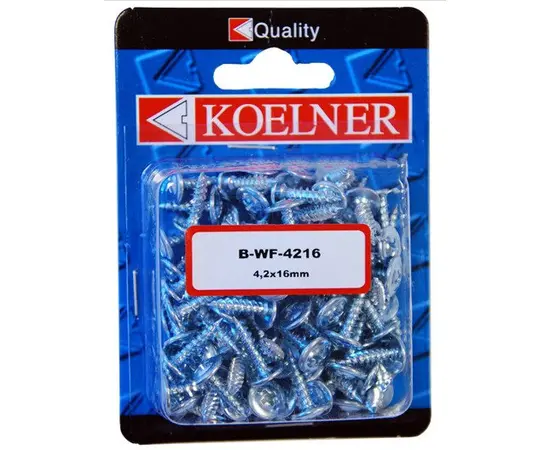 სჭვალი თხელი ფირფიტისათვის Koelner 100 ც 4,2X16 მმ B-WF-4216  ბლისტი