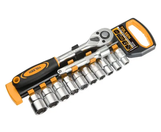 Set of a ratchet with interchangeable heads Tolsen 1103-15152 1/2″ 12 pcs