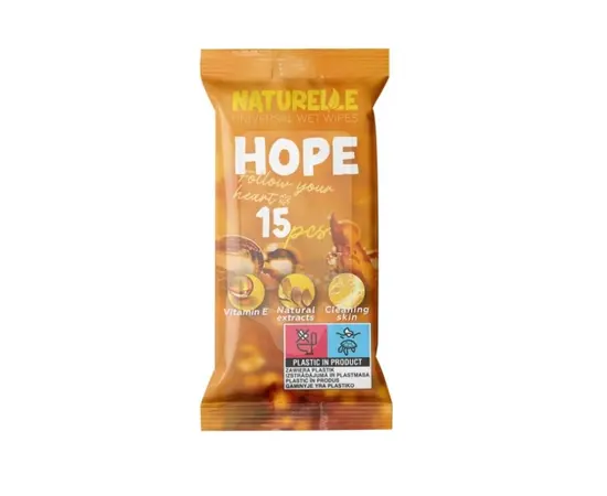 Wet wipes Naturelle Hope 15pcs