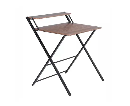 Компьютерный стол MEGAN TEAKW 81,5x70x82,5см черный, коричневый