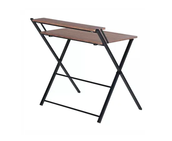 Компьютерный стол MEGAN TEAKW 81,5x70x82,5см черный, коричневый