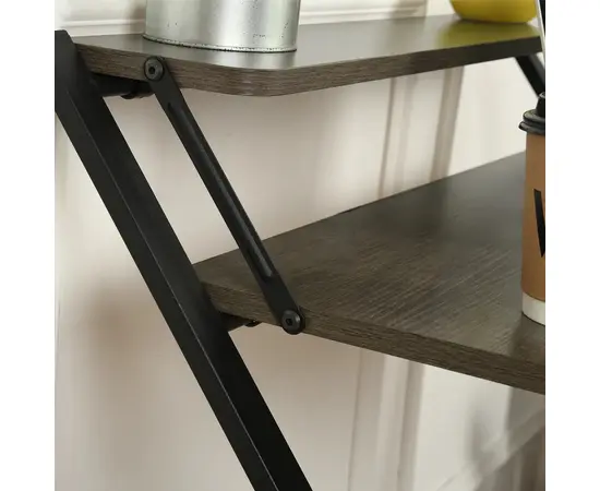 Компьютерный стол MEGAN TEAKW 81,5x70x82,5см черный, коричневый