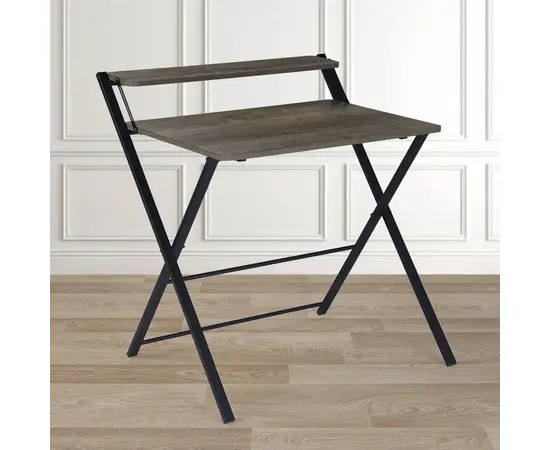 Компьютерный стол MEGAN TEAKW 81,5x70x82,5см черный, коричневый