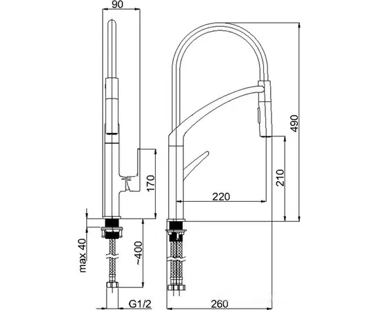 Faucet Rubineta Ultima-50