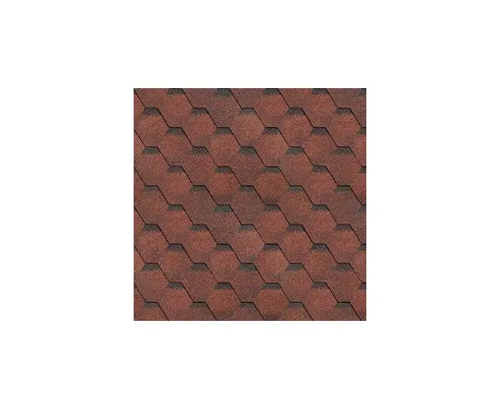 Bituminous roof tile Technonicol 6S4X21-1494RUS red