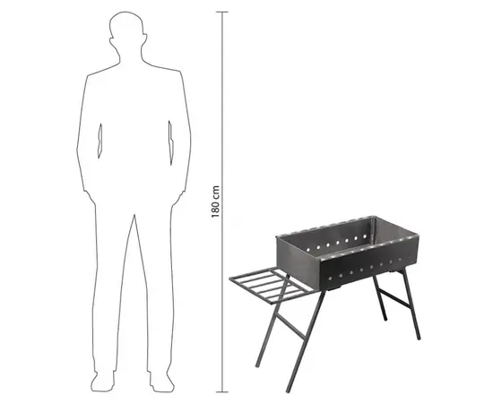 Mangal stationary BoyScout 61239 64х37х65 cm
