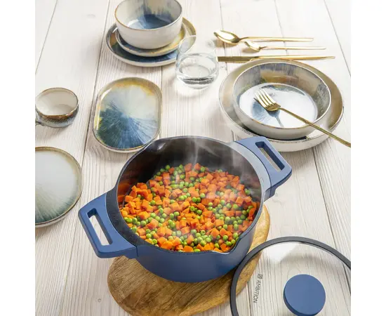 Pot AMBITION with cobalt surface 28cm
