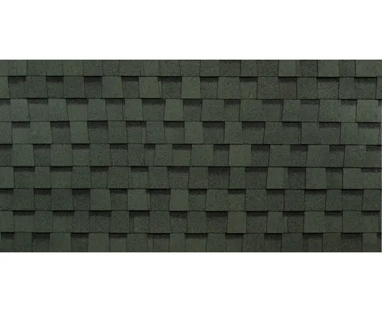 Roof shingle bituminous multilayer Technonicol Fazenda green 2.6 m²