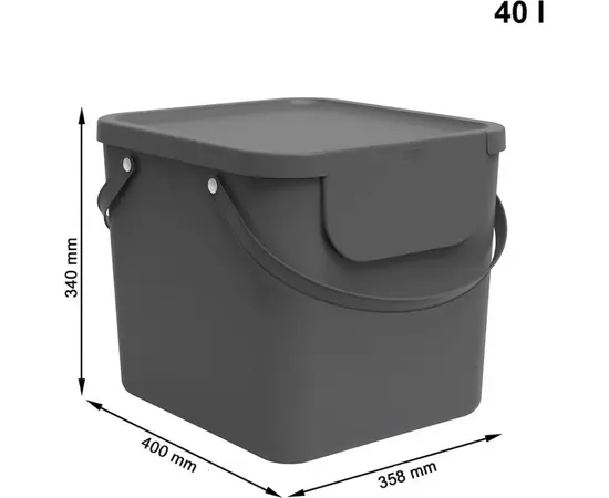 Waste container ALBULA black