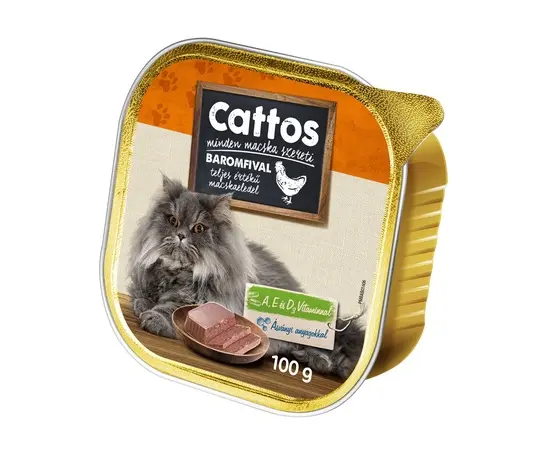 კატის საკვები პაშტეტი Cattos 100გ ფრინველის