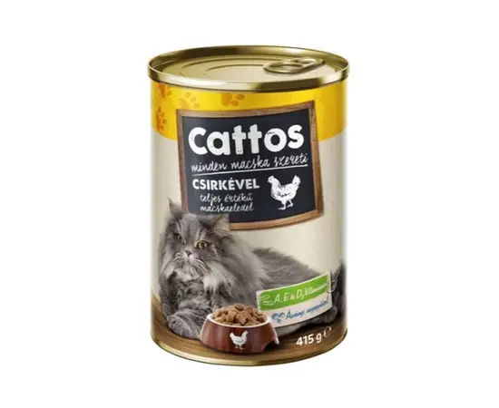 კატის სველი საკვები Cattos 415გ ფრინველის ხორცით