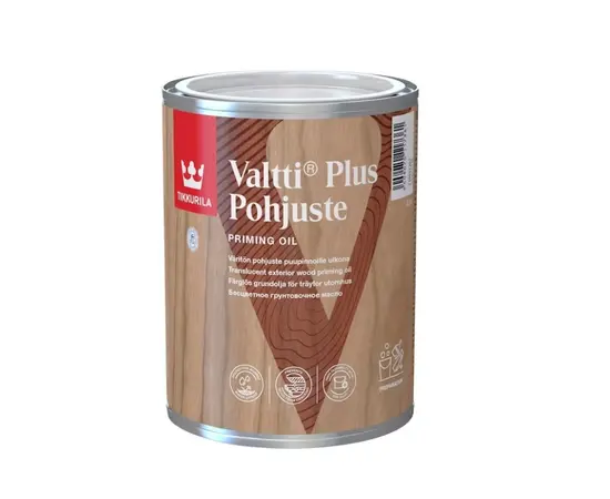 Краска для защиты дерева Tikkurila Valtti Plus Pohjuste 0,9 л