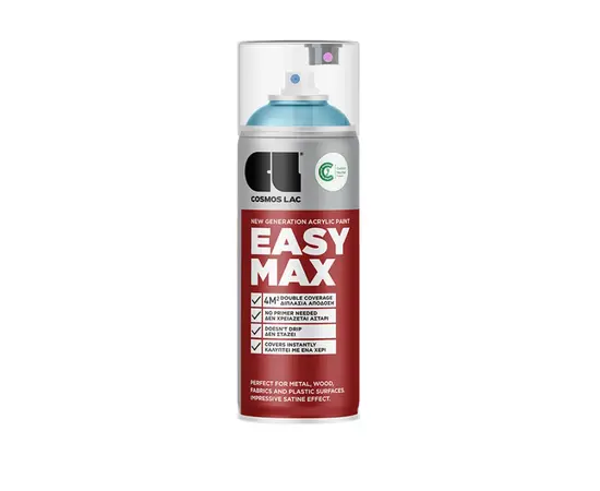 Краска аэрозольная Cosmos Lac EASY MAX 875 пастельно синий 400 мл