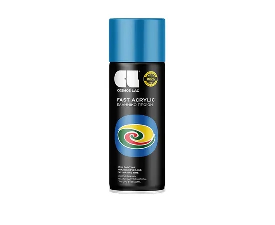 Краска аэрозольная Cosmos Lac FAST ACRYLIC RAL5012 светло-голубой 400 мл