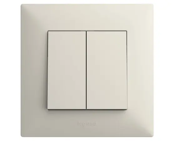 Switch without frame 2-key ivory LEGRAND
