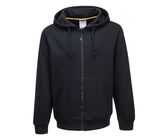 Work hooded sweater with zipper Portwest Nickel KS31BKR M black