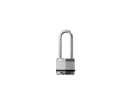 Всепогодный навесной замок Masterlock с дужкой 45 мм - 64 мм (M1EURDLJ), серебристый