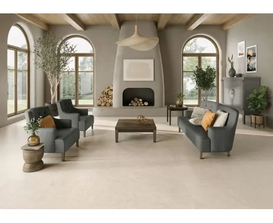 Porcelain tiles HALKON CERAMICAS S.A. 45X45 P GEO AVORIO MAT PRI