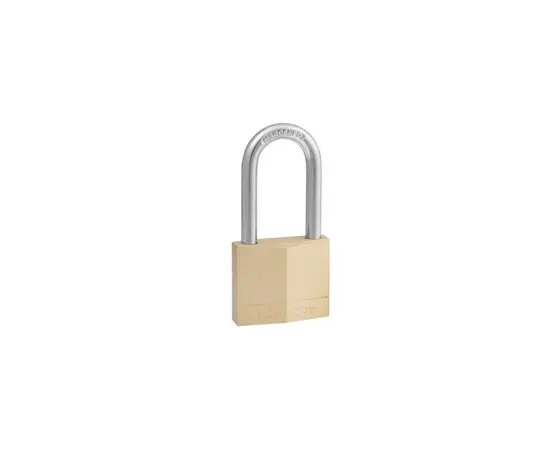 გადასაკიდი ბოქლომი Masterlock 40მმ - 38მმ თაღი (140EURDLF) ოქროსფერი