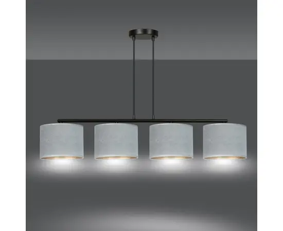 Pendant EMIBIG Hilde 4 E27 4x MAX 60W gray