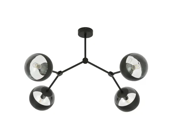 ჭაღი EMIBIG SPACE 4 E14 4x MAX 40W BLACK STRIPE