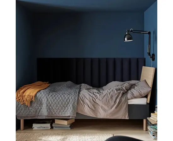 Wall soft panel VOX Profile Regular 2 Soform Navy Blue Velvet Shiny 15x60 cm