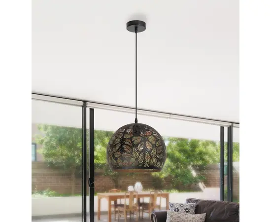 Hanger Rabalux MANORCA 1 E27 Ø280 h1000 black 2276