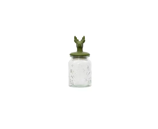 Glass jar New Year 108 mm