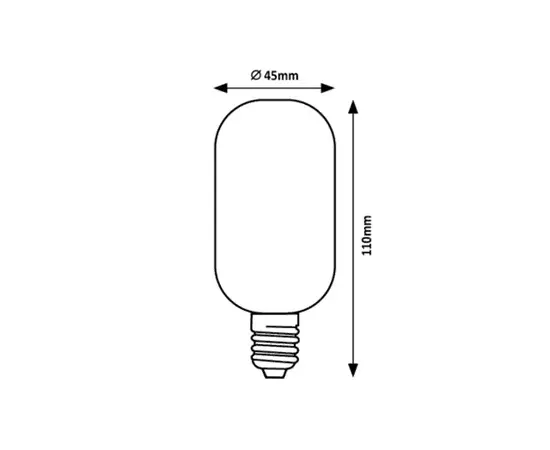 ნათურა Rabalux LED Е27 4W 4000K T45 h110 Filament 79006