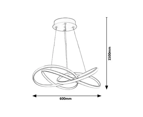 Chandelier Rabalux Ambrosio 5692 LED 40W