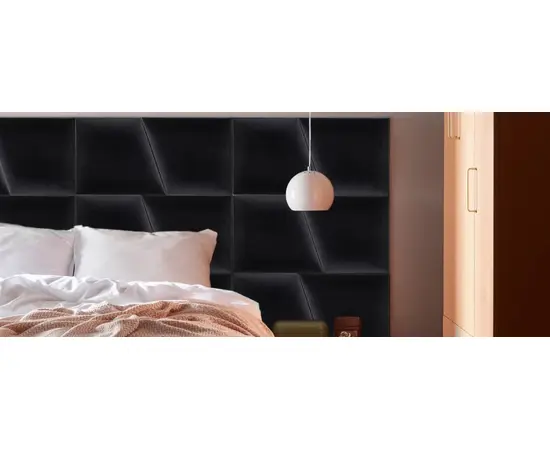 Wall soft panel VOX Profile Geo 30x35 cm black