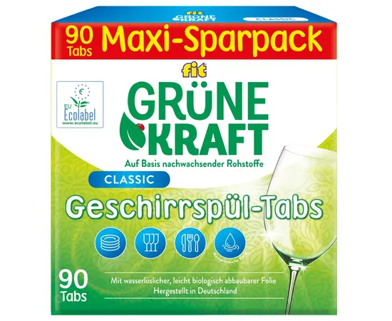 Dishwasher tablet Grüne Kraft 72 pcs