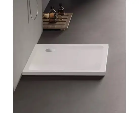 Shower tray New Trendy Stone White B-0542 90X90X4.5cm square